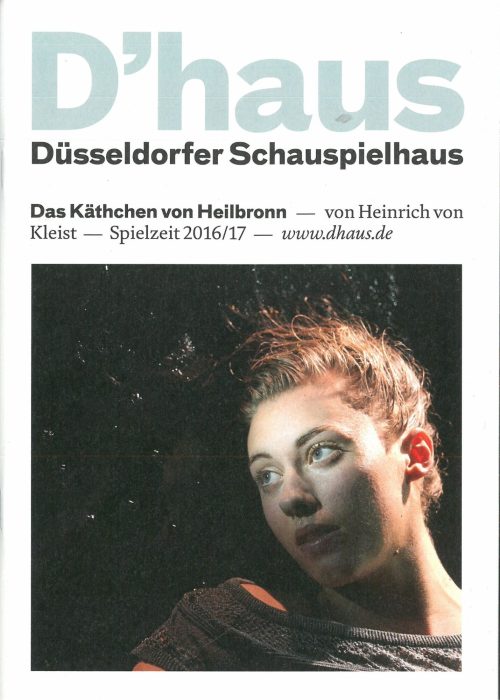 Programmheft zu "Das Käthchen von Heilbronn" von Heinrich von Kleist. Premiere am 19. November  ...