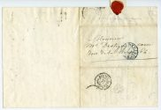 Brief von George Sand an M. Destigny de Caen, Adresse mit Siegel