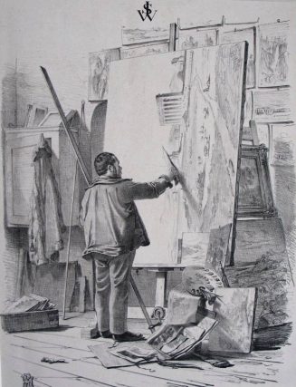 Johann Wilhelm Schirmer in seinem Atelier