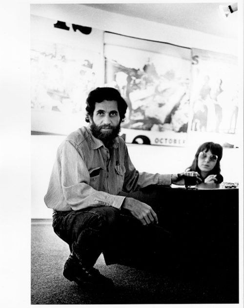 Nic Tenwiggenhorn (Fotograf*in), Allan Kaprow und Inge Baecker, Galerie Inge Baecker, Bochum, Oktober 1971