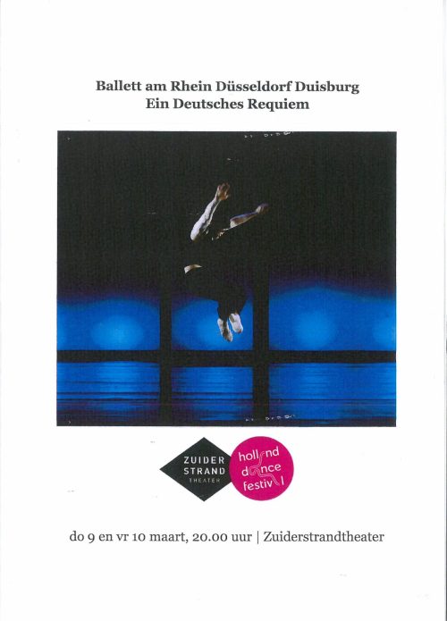 Programmheft zu "Ein deutsches Requien" - Ballett am Rhein Düsseldorf Duisburg. Gastspiel am 9. ...