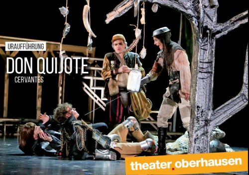 Programmheft (Titel) zu "Don Quijote"  Uraufführung nach Cervantes. Premiere am 7.4.2017 im Gro ...