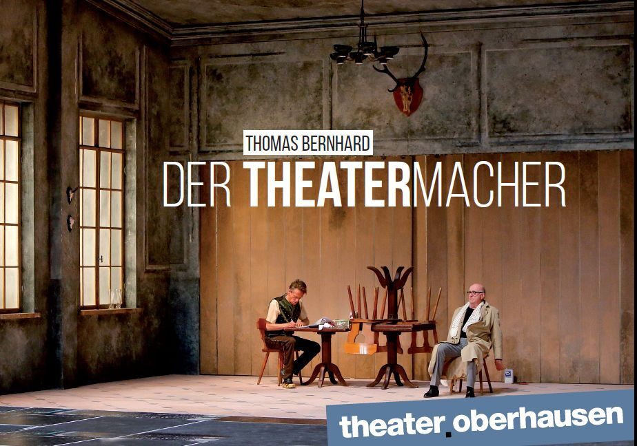 Programmheft (Umschlag) zu "Der Theatermacher" von Thomas Bernhard. Premiere am 19.5.2017 im Gr ...