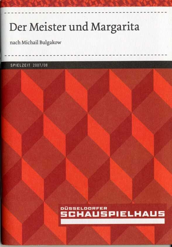 Programmheft "Der Meister und Margarita" von Michail A. Bulgakov