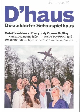 Programmheft zu "Café Casablance: Everybody Comes To Stay!" von andcompany&Co. Premiere am 24.  ...