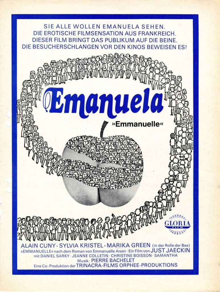 Gloria-Werbung für den Film "EMANUELA", 1974