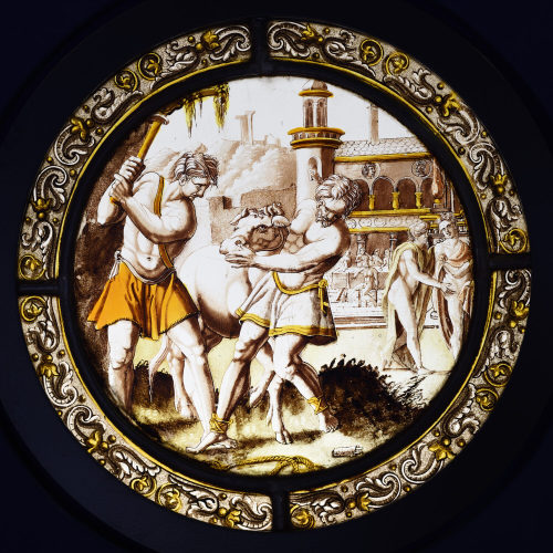 Unbekannt (Ausführung), Rundscheibe mit Feier der Rückkehr des verlorenen Sohnes, ca. 1520