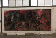 Amourfou, 2016, Disp./Leinw., 210 x 450 cm