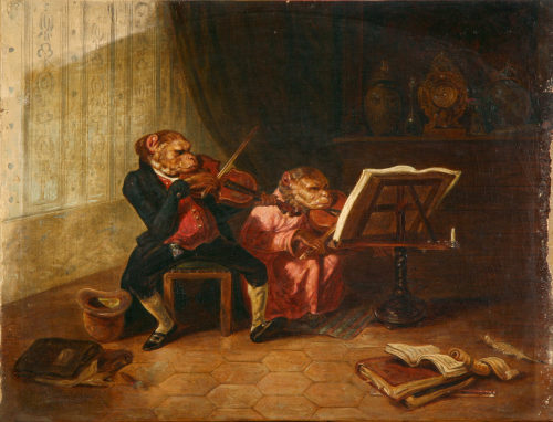 C. Dubois, Affenkonzert, Kunstpalast, Düsseldorf, Inv.-Nr. M 103