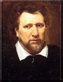 Ben Jonson. Gemälde von Abraham Blyenberch um 1617