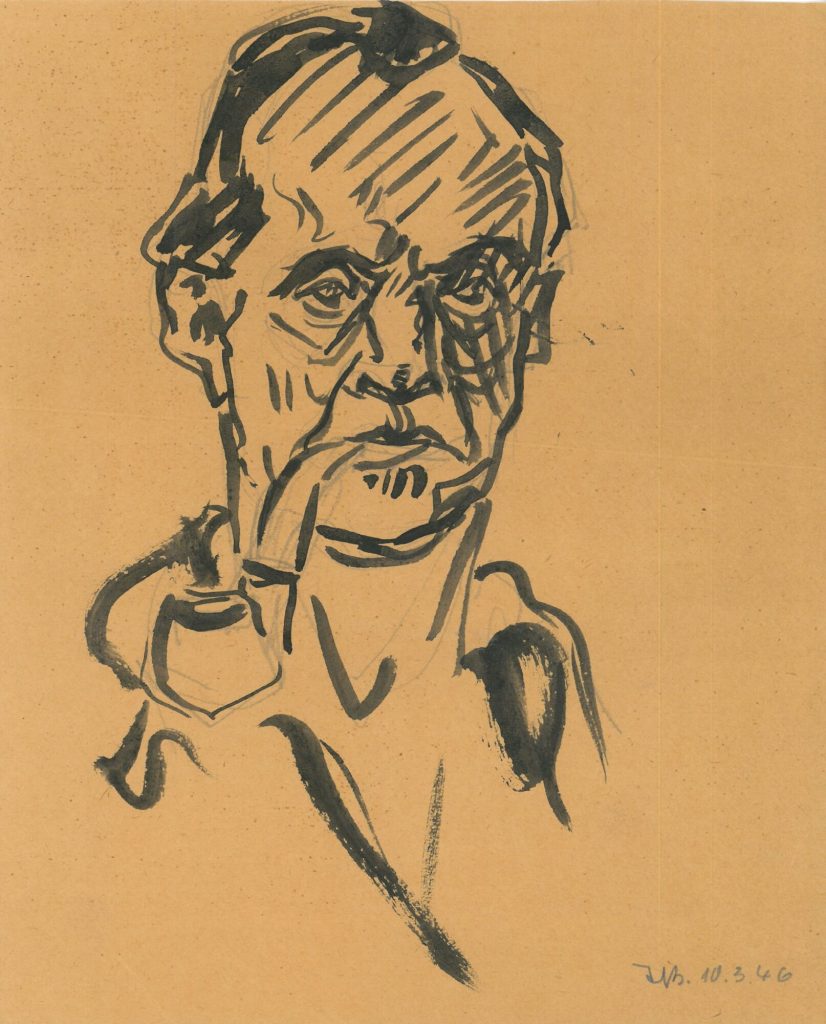 Selbstporträt Harry Breuer, 1946