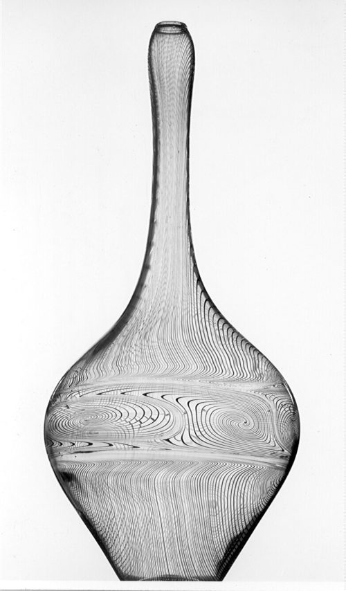 Albin Schaedel (Künstler*in), Lampengeblasene Vase, 1965