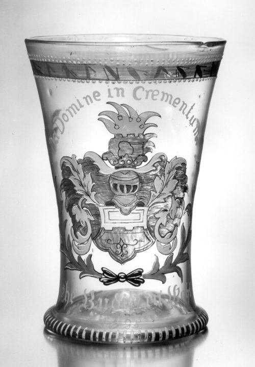 Glashütte Fritz Heckert (Hersteller*in), Becher als Kopie eines 1625 entstandenen Originals, Um 1880/90