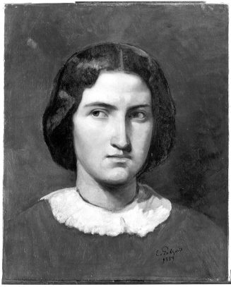 Eduard von Gebhardt, Bildnis einer jungen Frau, 1859, Kunstpalast, Düsseldorf, Inv.-Nr. M 4288
