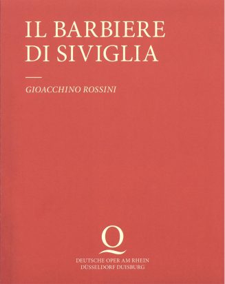 Programmheft zu "Il barbiere di Siviglia" von Giachhino Rossini, Premieren an der Deutschen Ope ...