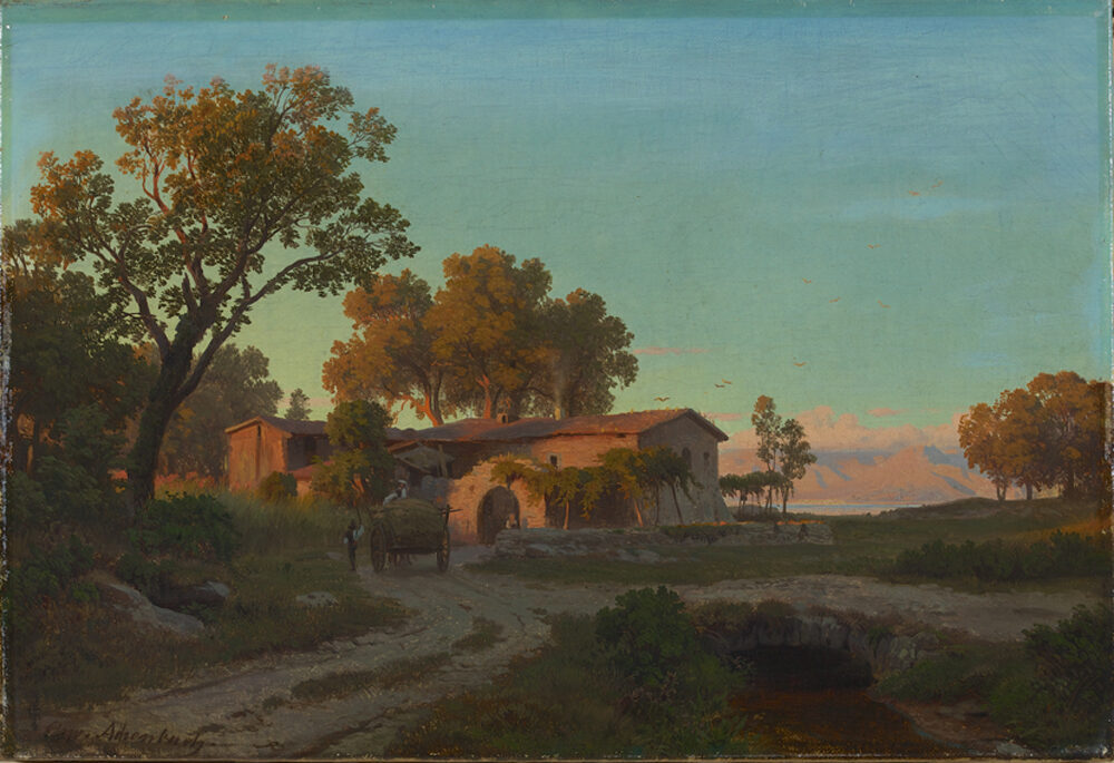 Oswald Achenbach, Am Trasimenischen See, Kunstpalast, Düsseldorf, Inv.-Nr. M 2005-6