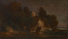 Arnold Böcklin, Schloß am Meer, 1859, Kunstpalast, Düsseldorf, Inv.-Nr. M 4140