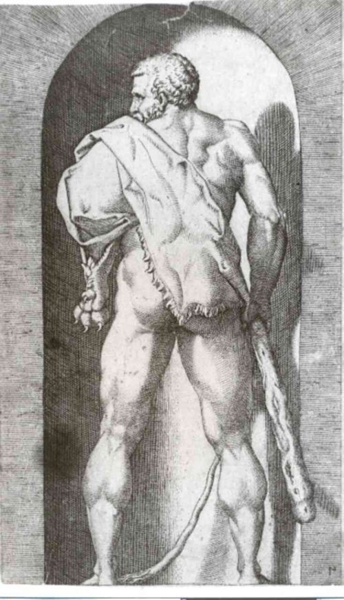 Giovanni Giacomo Caraglio (Stecher*in), Herkules, um 1526