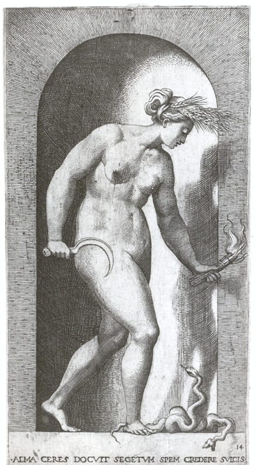 Giovanni Giacomo Caraglio (Stecher*in), Ceres, um 1526