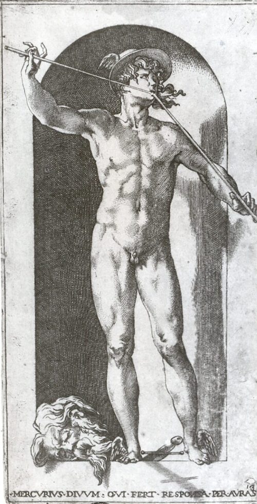 Giovanni Giacomo Caraglio (Stecher*in), Merkur, um 1526