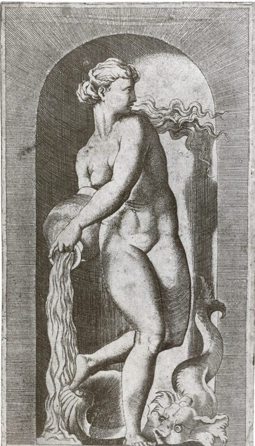 Giovanni Giacomo Caraglio (Stecher*in), Thetis, um 1526