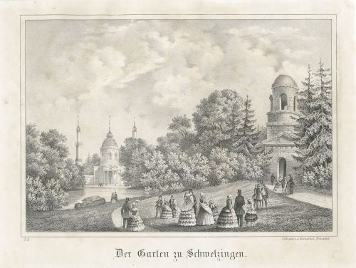 C. A. P. Borndrück (Verlag), Der Garten zu Schwetzingen., um 1855