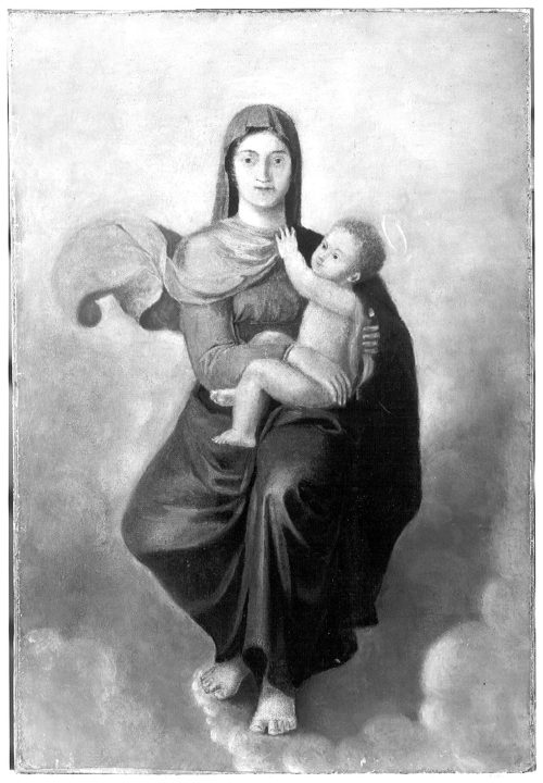 Peter von Cornelius, Madonna mit Kind in Wolken, Kunstpalast, Düsseldorf, Inv.-Nr. M 4218