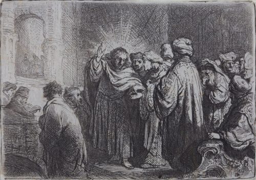 Rembrandt Harmenszoon van Rijn (Künstler*in), Der Zinsgroschen, um 1634