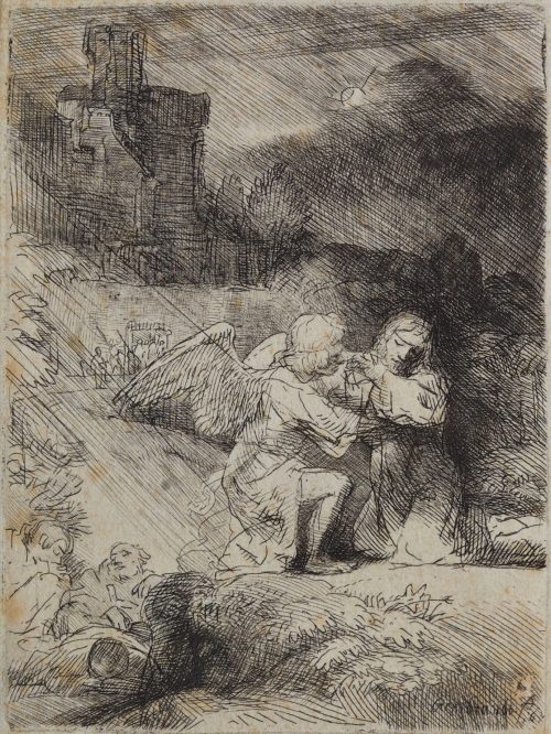 Rembrandt Harmenszoon van Rijn (Künstler*in), Christus am Ölberg, um 1652