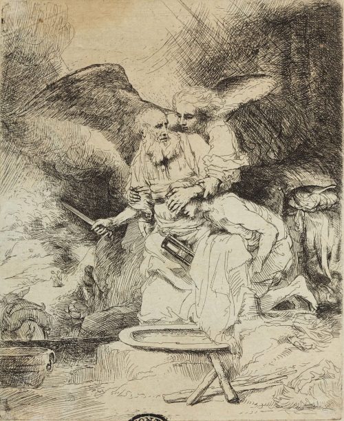 Unbekannt (Stecher*in), Das Opfer Abrahams, nach 1655
