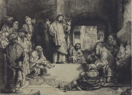 Rembrandt Harmenszoon van Rijn (Künstler*in), Christus lehrend, genannt "La Petite Tombe", um 1657