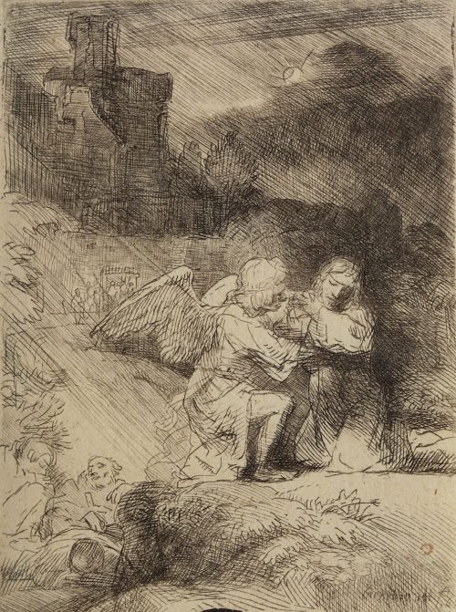 Rembrandt Harmenszoon van Rijn (Künstler*in), Christus am Ölberg, um 1652