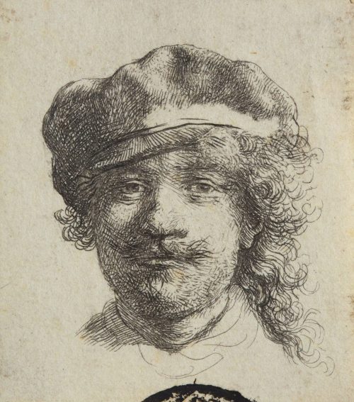 Rembrandt Harmenszoon van Rijn (Künstler*in), Selbstbildnis mit weicher Kappe, um 1634