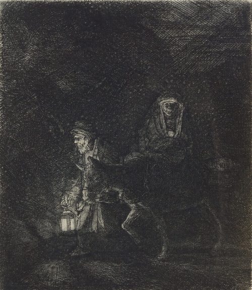 Rembrandt Harmenszoon van Rijn (Künstler*in), Die Flucht nach Ägypten, 1651