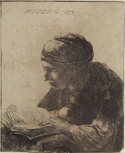 Rembrandt Harmenszoon van Rijn (Künstler*in), Die lesende Frau, 1634