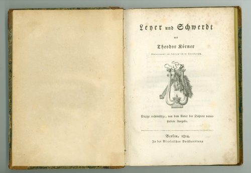 Titelblatt von Theodor Körners Leyer und Schwerdt