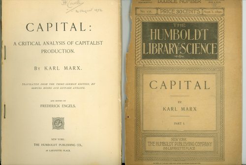 Titelblatt von Karl Marx Capital