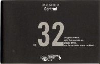 Programmheft "Gertrud" von Einar Schleef. Premiere am 18.10.2003 im Kleinen Haus, Düsseldorfer  ...