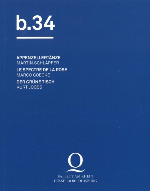 Programmheft Ballett am Rhein b.34. Premiere am 2. Februar 2018 im Theater Duisburg, Deutsche O ...