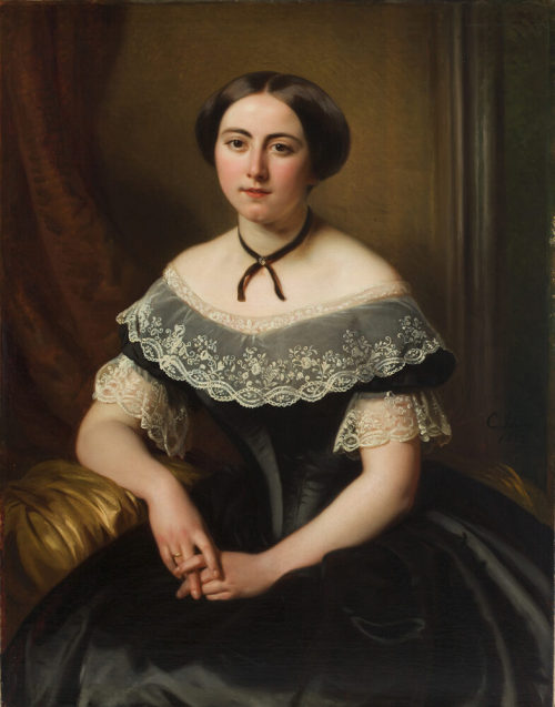 Carl Ferdinand Sohn, Bildnis Gräfin von Waldenburg (?), 1853, Kunstpalast, Düsseldorf, Inv.-Nr. ...