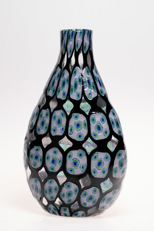 Unbekannt (Ausführung), Mosaikglas-Vase, um 1980–1990