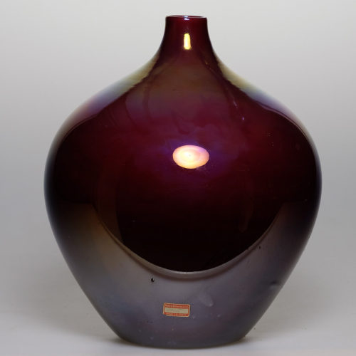 Seguso Vetri d'Arte (Ausführung), Vase mit irisierender Oberfläche, 1970er-Jahre