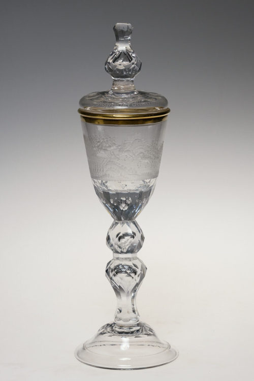 Unbekannt (Ausführung), Deckelpokal mit Heereszug, um 1756