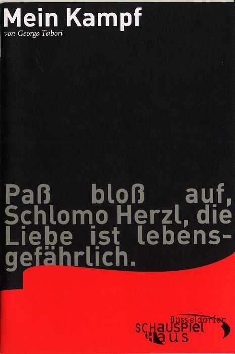 Programmheft "Mein Kampf" von George Tabori