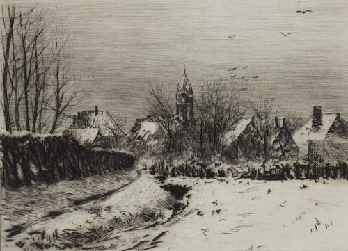 Olof August Anders Jernberg (Künstler*in), Angermund im Schnee, nach 1890