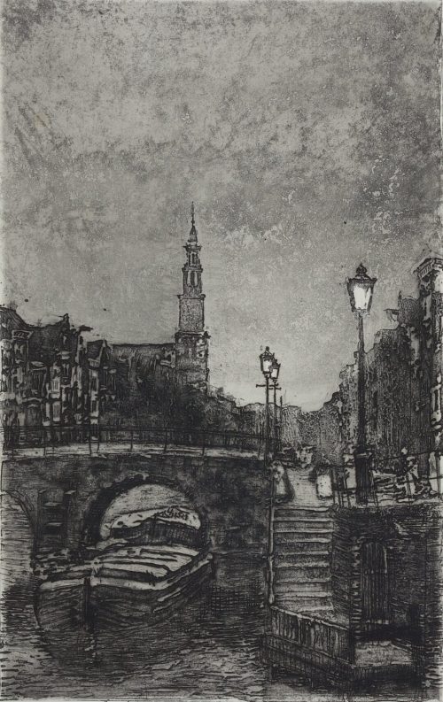 Heinrich Hermanns (Künstler*in), Die Amsterdamer Prinsengracht, 1892