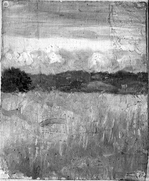 Walter Ophey (Künstler*in), Landschaft mit Wolken, um 1905