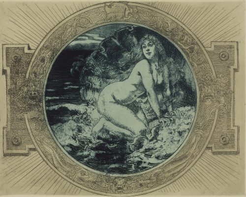 Alexander Frenz (Künstler*in), Venus Anadyomene, 1900 (Platte vor 1896)