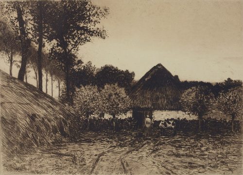 Eugen Kampf (Künstler*in), Flandrische Landschaft, 1893