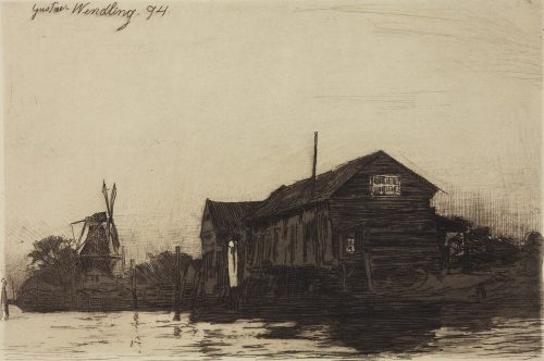 Gustav Wendling (Künstler*in), Am Canal, 1894